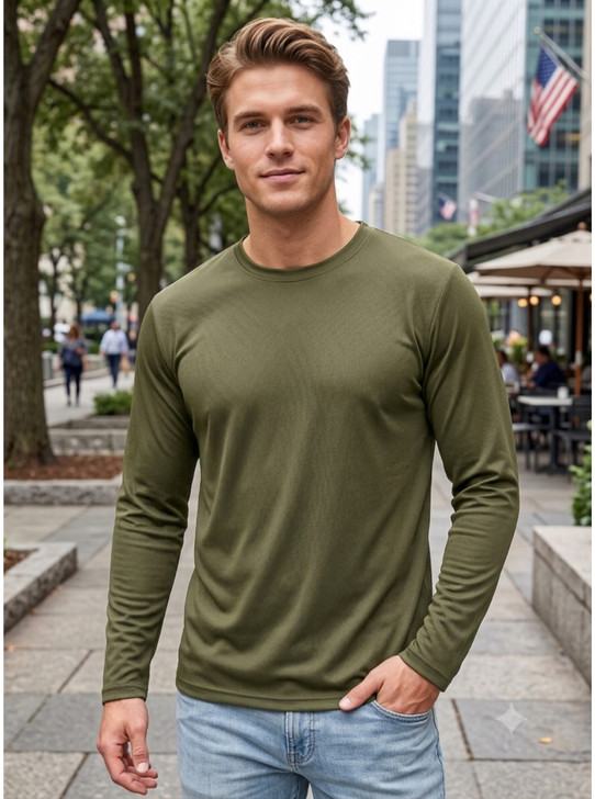 Army Universe Lightweight Breathable Long Sleeve T-Shirt 3 Pack, 100% Polyester Moisture Wicking Athletic Tee Shirt