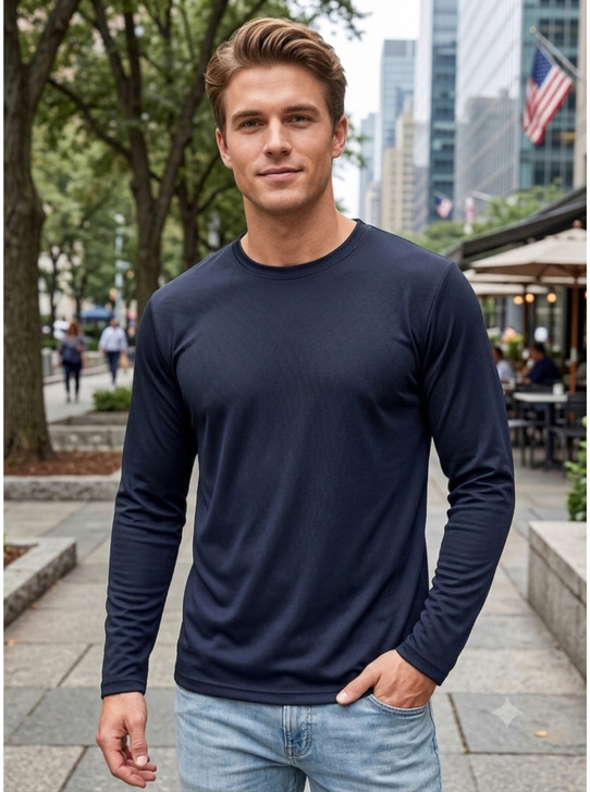 Army Universe Lightweight Breathable Long Sleeve T-Shirt 3 Pack, 100% Polyester Moisture Wicking Athletic Tee Shirt