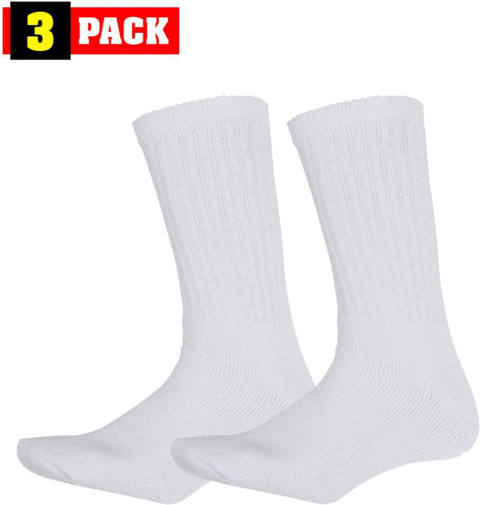 Athletic Crew Socks US Made Physical Training PT Hiking Military Work Outdoor, 3 Pack