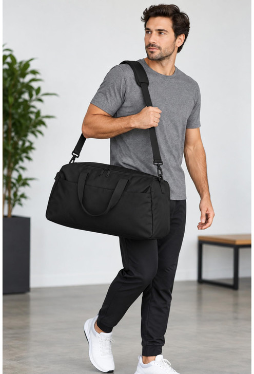 Hybrid Travel Duffel Bag - Lightweight Weekender Carry On 25L