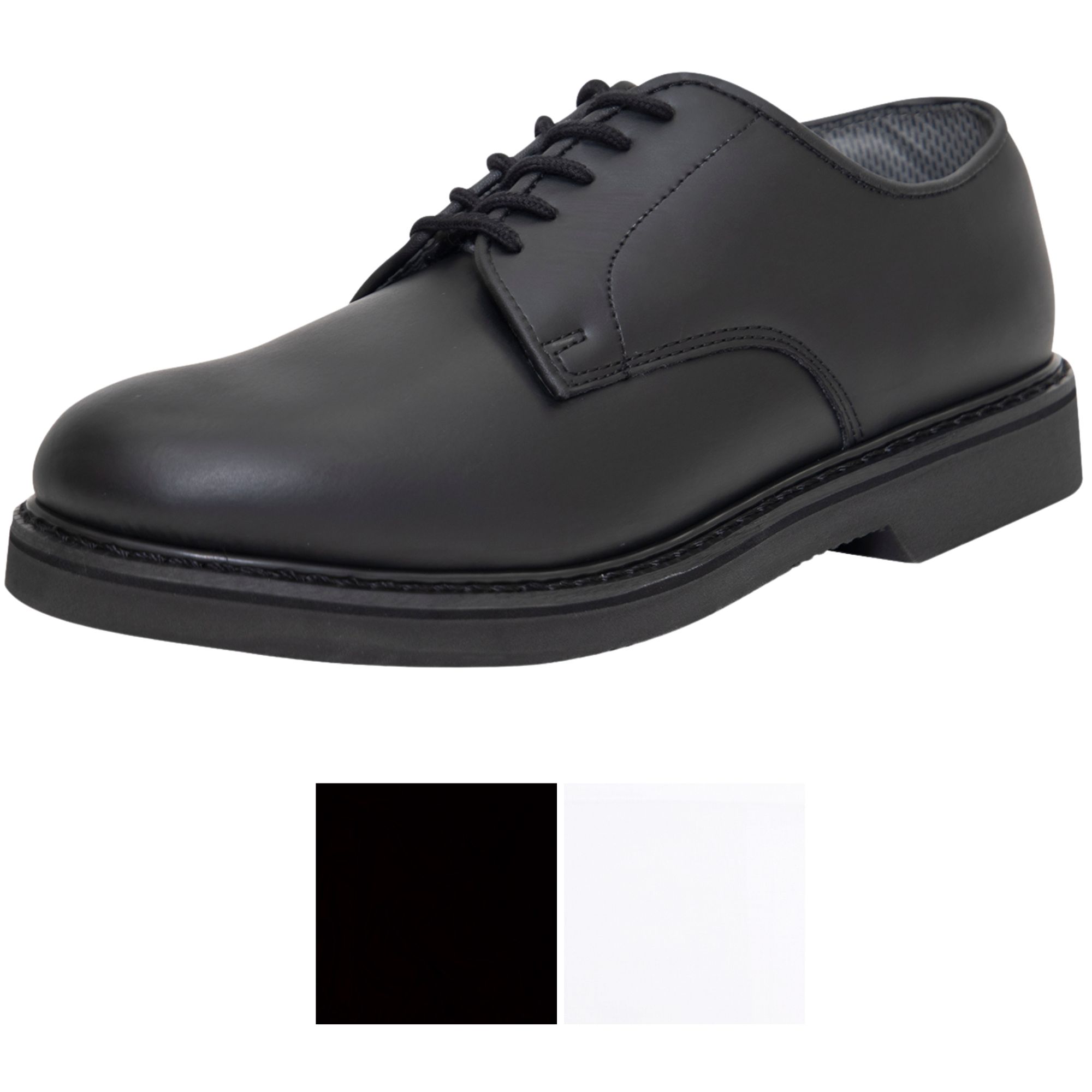 Soft Sole Leather Uniform Oxford Dress Shoes Black Military  display picture 2