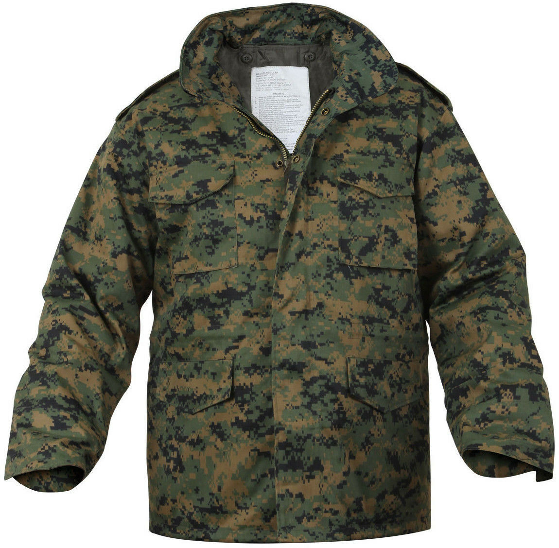 Woodland Digital Camouflage MARPAT M-65 Field Coat Army M65 Jacket w/ Liner