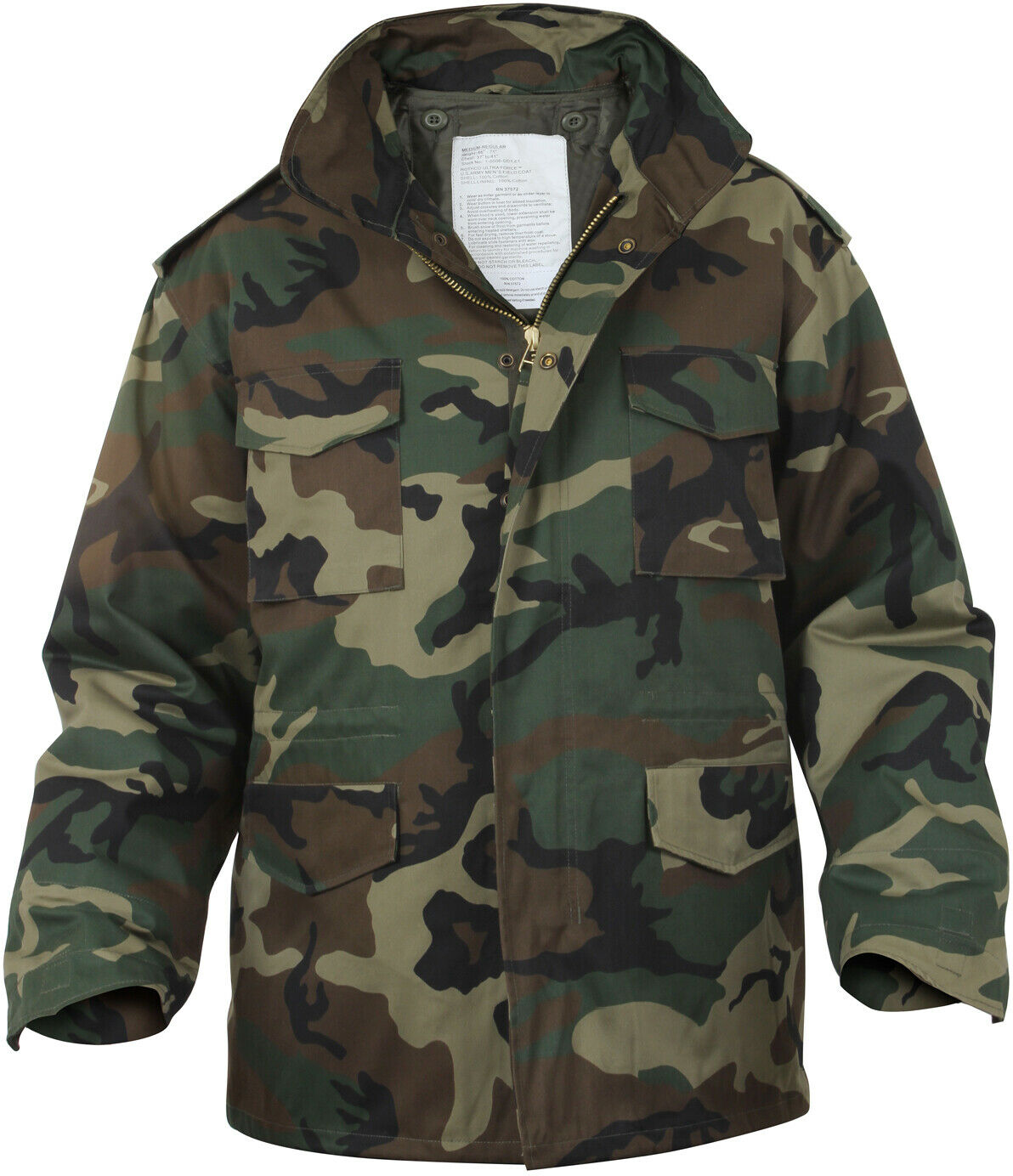 Woodland Camouflage M65 Coat Military M-65 Field Jacket with Liner Army Camo