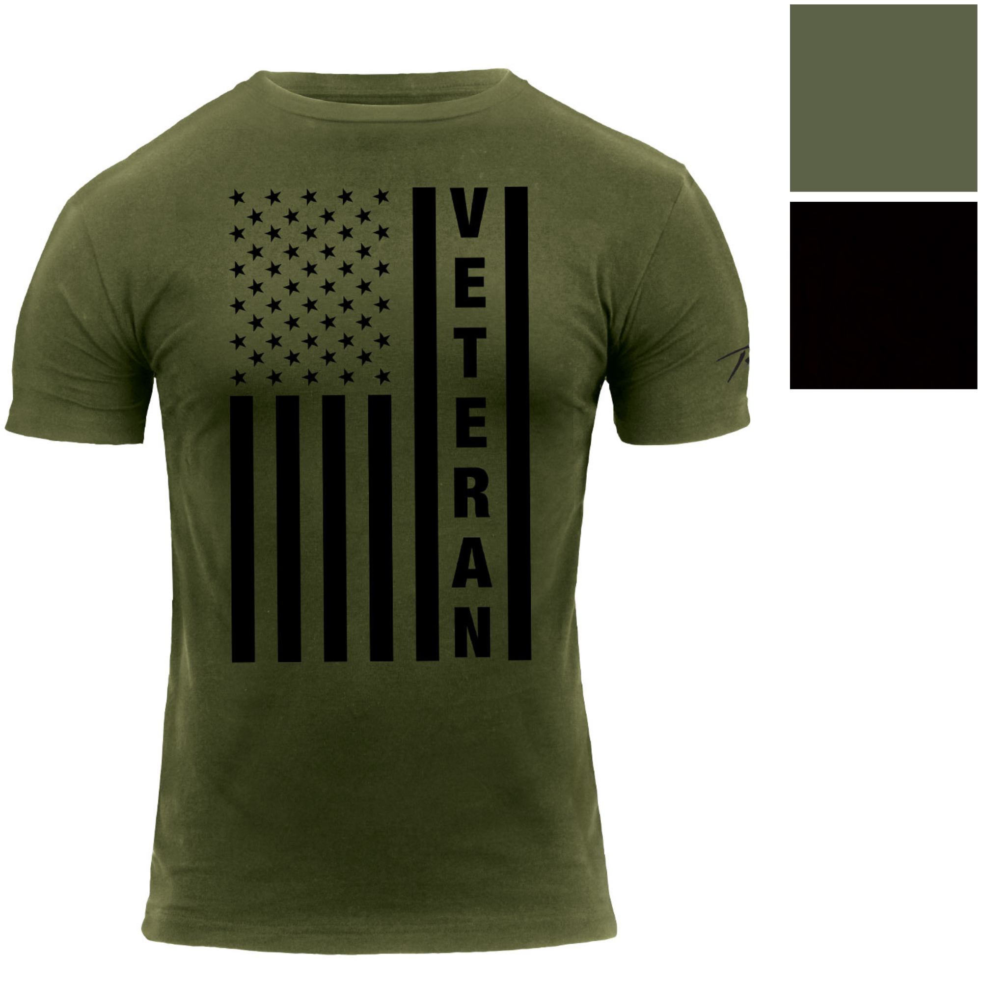 Veteran Flag T-Shirt – Rugged Patriotic Short Sleeve Graphic