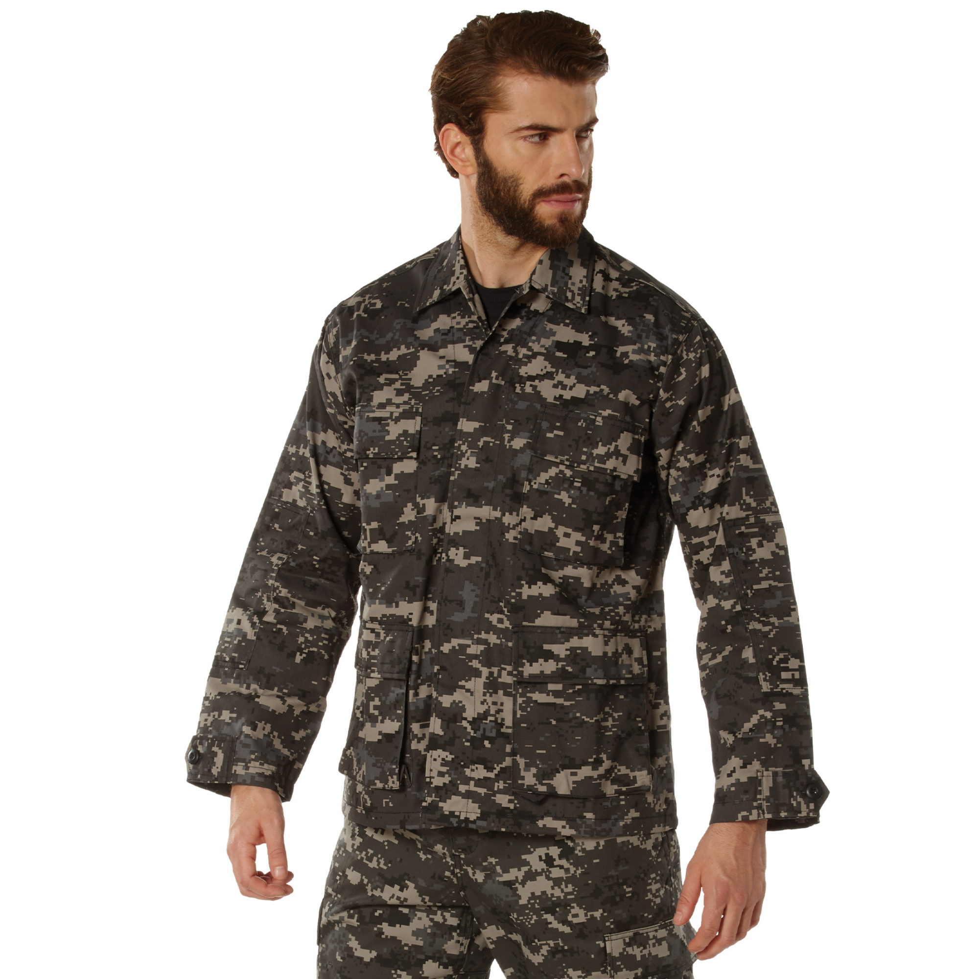 ACU Digital Camouflage - Military ACU Shirt - Polyester Cotton