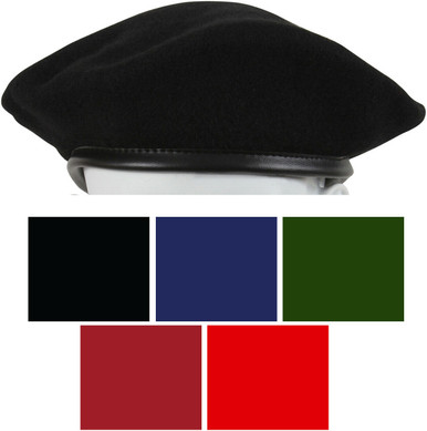 1219 2 Pcs Military Beret For Army Style Men Berets Hat Adjustable Wool Zhehao 2 Pcs Military Beret for Army Style Men Berets Hat  main image 4