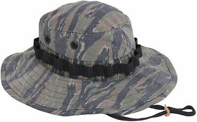 Olive Drab Vietnam Veteran Military Boonie Hat Wide Brim Fishing Sun Army Green