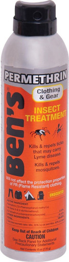 Ben's Permethrin Clothing & Gear Insect Repellent Treatment Spray