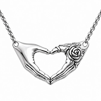 Friendship Necklace with a Rose Tattoo Necklace