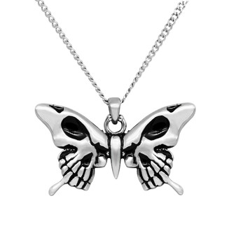 Skull Wings Butterfly Necklace