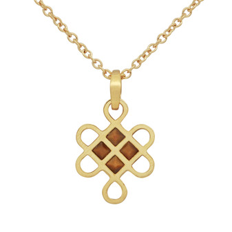 Lucky Golden Knot Necklace