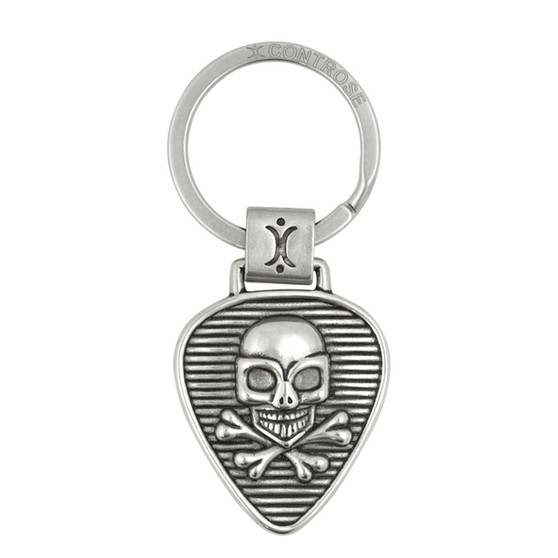 Skull, Crossbones & Rock-n-Roll Key Ring