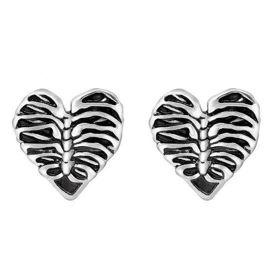 Heart Rib Cage Earrings