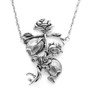 Til Death Do Us Part - Skulls with Rose Necklace