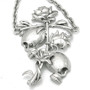 Til Death Do Us Part - Skulls with Rose Necklace