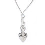IPyro - flames and dangling heart necklace