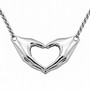 Friendship Hand Heart Necklace