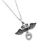 Birthstone Pig Necklace 'Pigs Can Fly' With Crystal