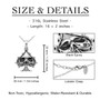 Black Ace of Spades Skull Necklace  Black Ace of Spades Skull Necklace