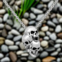 Three-Headed Skull Necklace