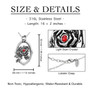 Framed Rose Necklace with light siam crystal