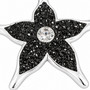 Black Star Necklace Silver Plated