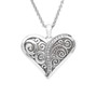 Unified Love Heart Necklace Sliver Plated