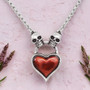 Skull Heart Necklace - Pure Hearts Will Find You