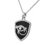 Protective Amulet Necklace - Eye of Horus Reuleaux Triangle Pendant