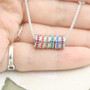 Galliard Rainbow Women Stainless Steel Necklace 