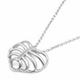 Ribcage Heart Necklace 316L Stainless Steel 11 Clear Crystals 16–18"