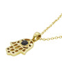 Golden Hamsa Hand Protection Necklace