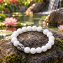 Skull and Stones( white ) Stretch Bracelet