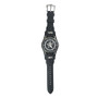 Nautical Star Watch - Black Leather Wristband