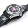 Toxic Love Watch - Black Leather Wristband