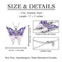 Lilac Butterfly Necklace