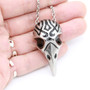 Tribal Crow Skull Necklace