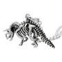 Dinosaur Necklace Triceratops Skeleton Pendant