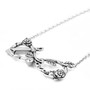 Infinity Love Anchor Necklace with clear crystal