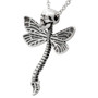 Deadly Dragonfly Necklace with clear crystal