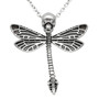 Deadly Dragonfly Necklace with clear crystal