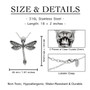 Deadly Dragonfly Necklace with clear crystal Deadly Dragonfly Necklace with clear crystal