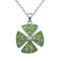 Four-Leaf Crystal Clover Necklace