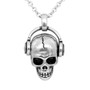 Rock ’N’ Skull Necklace with jet hematite Crystals