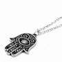 Crystal-Eyed Hamsa Necklace - Symbol of Friendship and Protection