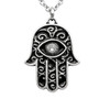 Crystal-Eyed Hamsa Necklace - Symbol of Friendship and Protection