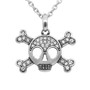 Studded Skull & Crossbones Necklace