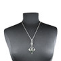 Fleur-de-Lis  - Green Marble Lily Necklace