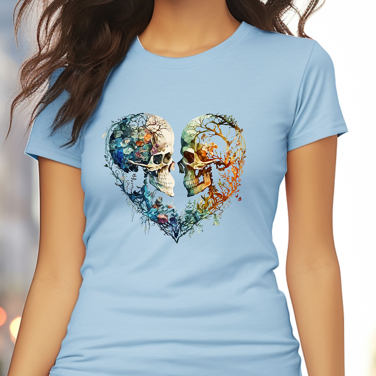 ☆23SS☆【COVERNAT】☆Women's Big Clover Heart T-Shir.t☆ baby_blue__64923.1697221486.jpg