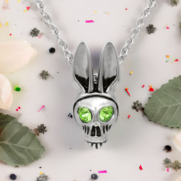 ネックレス・ペンダント Rabbit Skull Necklace Black Rabbit Skull Necklace (ND058) | Defy